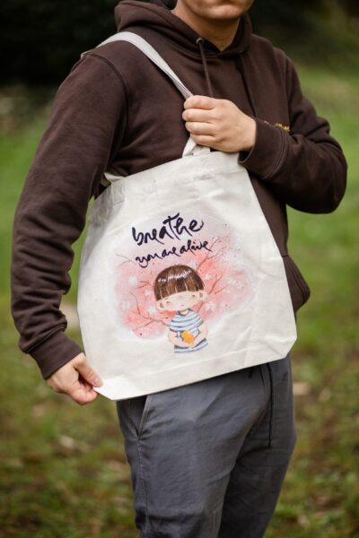 Breathe You Are Alive Tote Bag