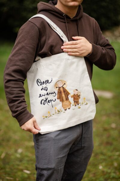 Peace Is Every Step Tote Bag